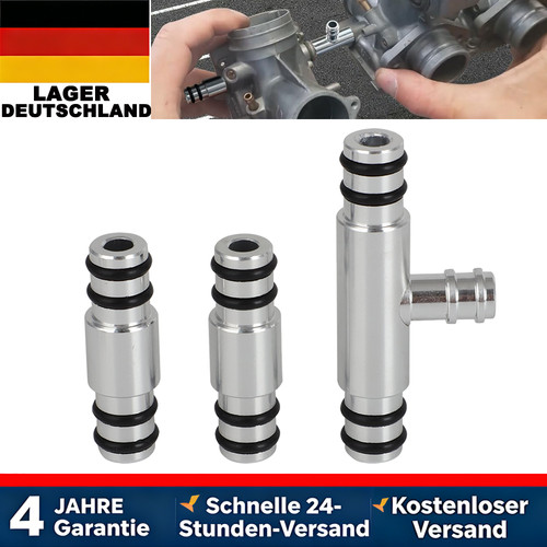 Aluminum carburetor fuel tee - carburetor,